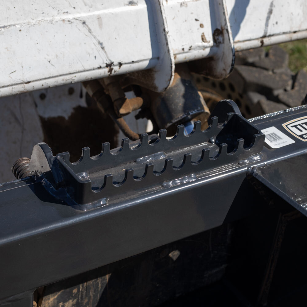 Titan Attachments Skid Steer Root Rake Attachment 84in Wide, Quick Tach