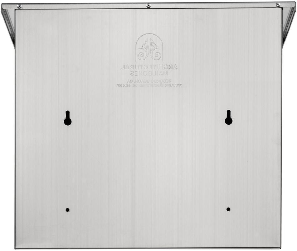 Wall Mount Mailbox Locking Stainless Steel Cam Lock Two Keys Solid Front Panel