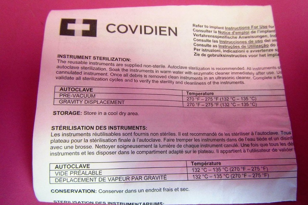 Scandius Covidien Stratis ST Drill Guide Handle Locking Screw (2) REF 2059SS