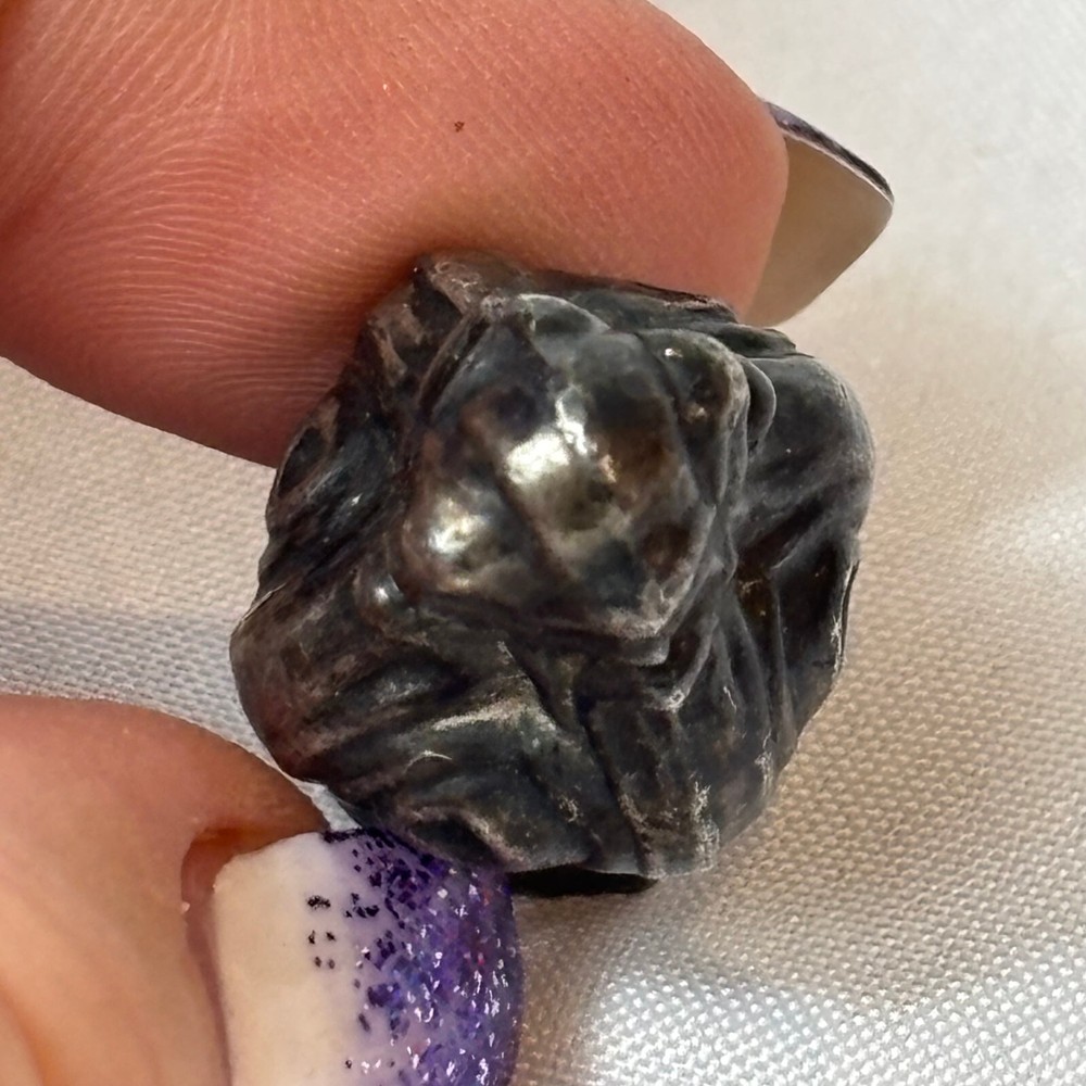 Victorian Wax Seal Stamp Press Silver Plate 4 Sided