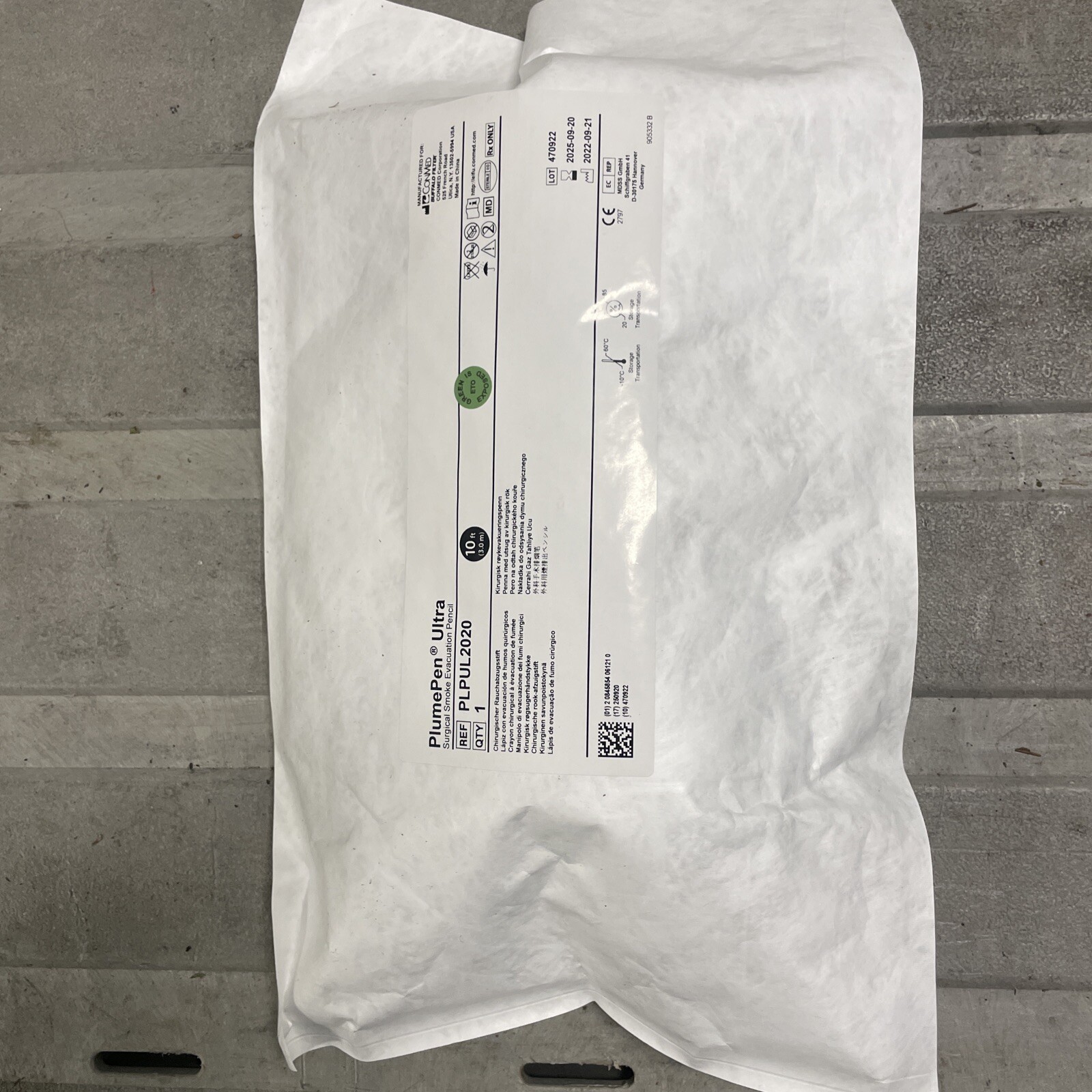 Conmed /Buffalo Filter PlumePen Elite Surgical Smoke Evacuation Pencil PLP2020