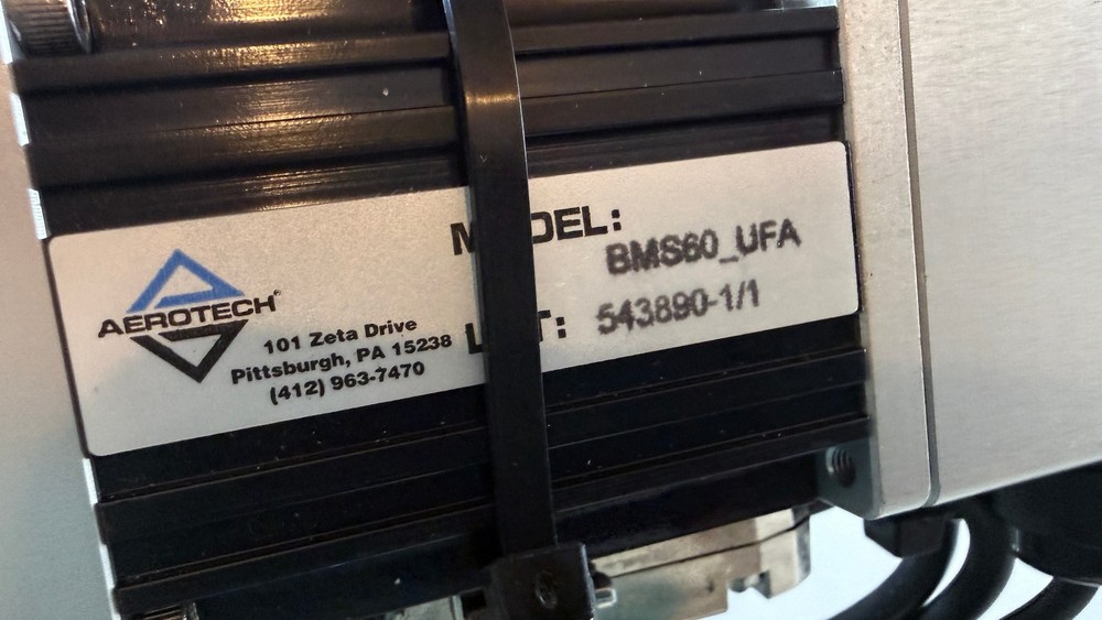 NEW Aerotech ATS105 linear translation stage w/ BMS60 servo motor & encoder