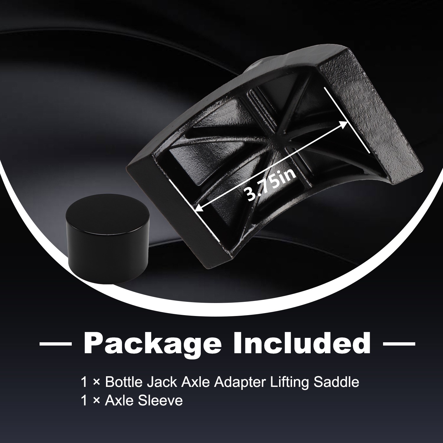 2-in-1 Bottle Jack Axle Adapter Lifting Saddle for 12-ton 20-ton Bottle Jacks