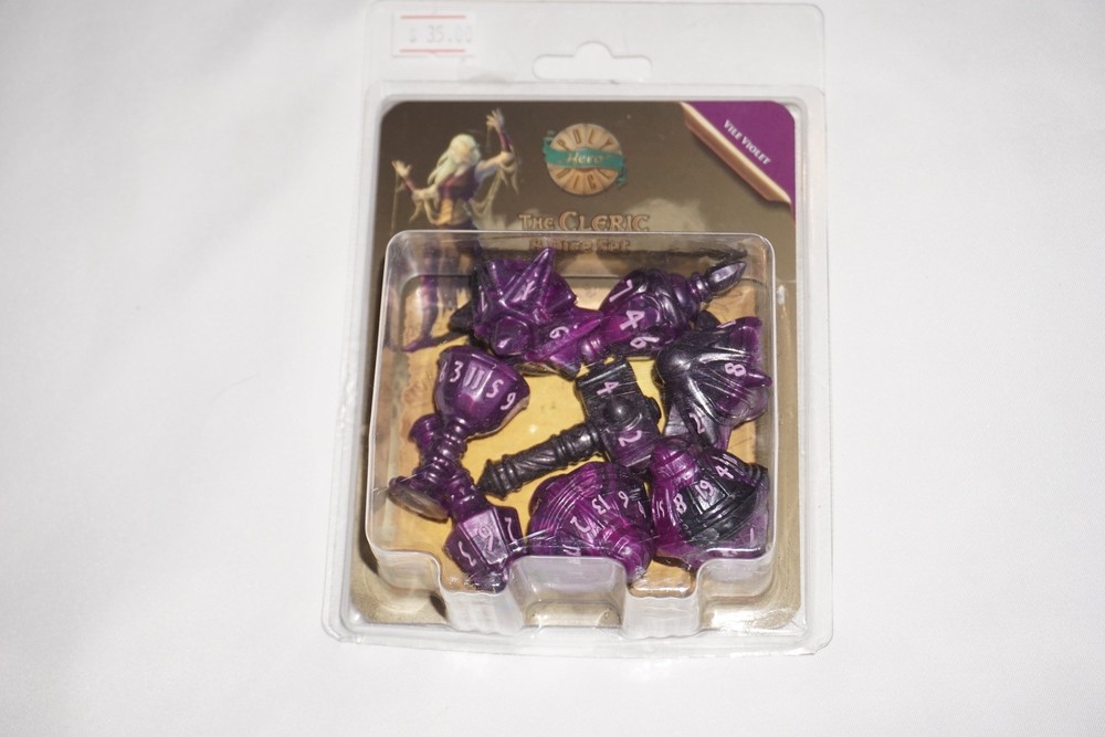 PolyHero Cleric 8 Dice Set Vile Violet NEW Sealed