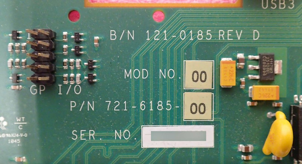 CONCURRENT TECHNOLOGIES AD PP5/002 REAR TRANSITION MODULE P/N: 721-6185-00
