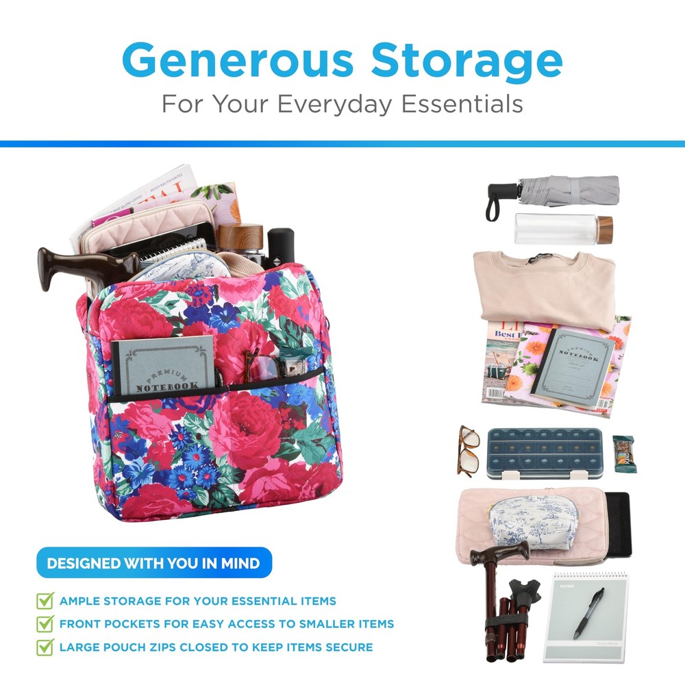 Walker Bag – Universal Storage Organizer for Rollators, Walkers, Wheelchairs ...