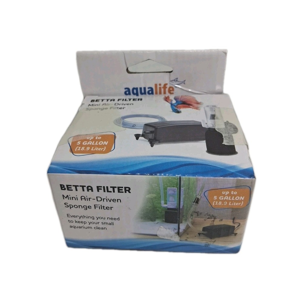 Betta Tank Filter, Mini Air Driven Sponge Filter Kits For 5 Gallons Or Less