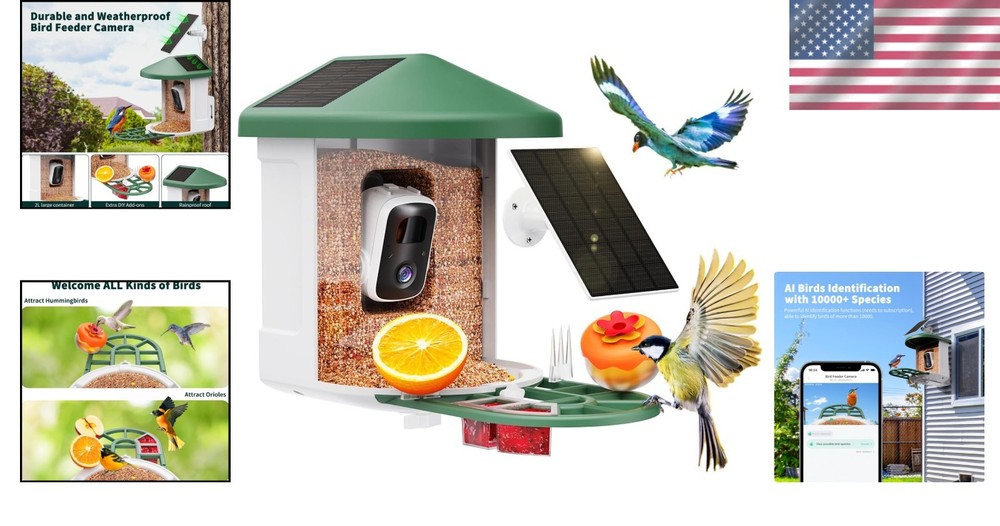 Smart Birdhouse Camera with Arrival Notifications