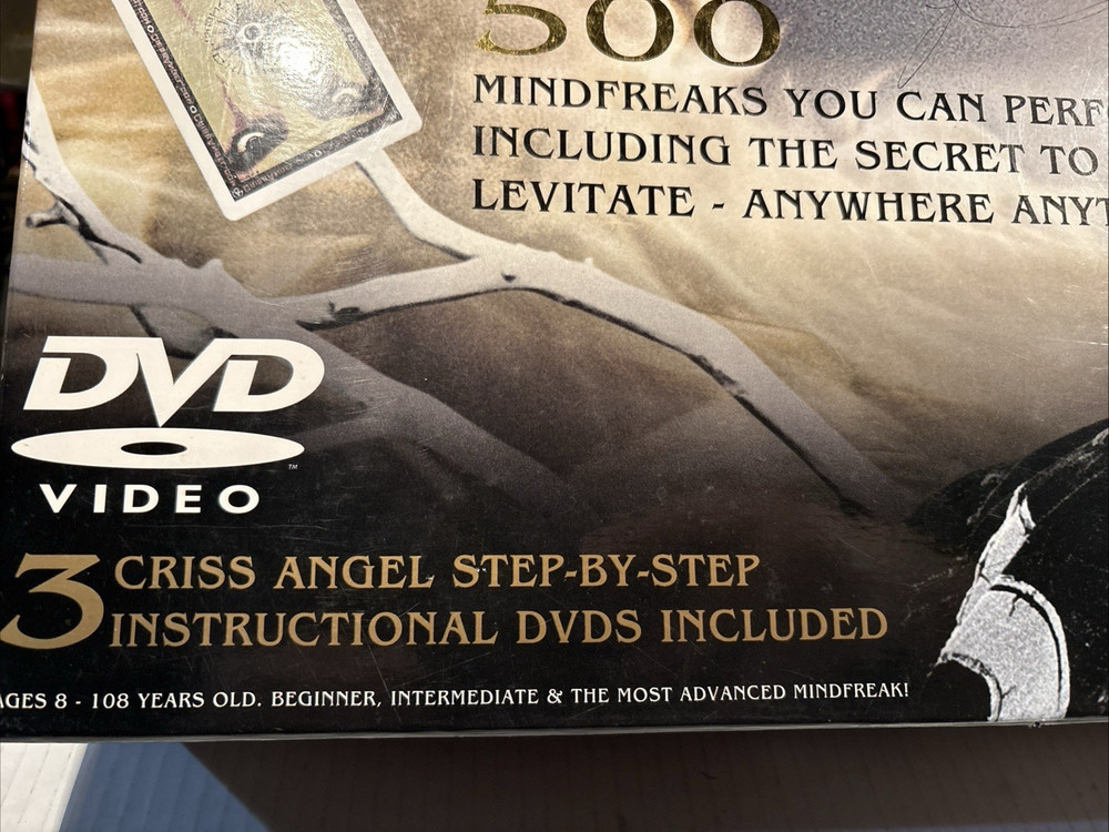 Magic Set Criss Angel Mind Freak Ultimate Magic Kit EMPTY BOX ONLY