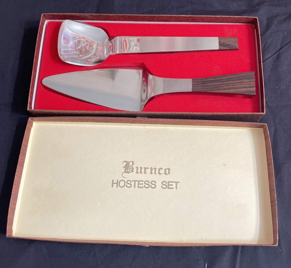 Burnco Hostess Set MCM Spoon & Server