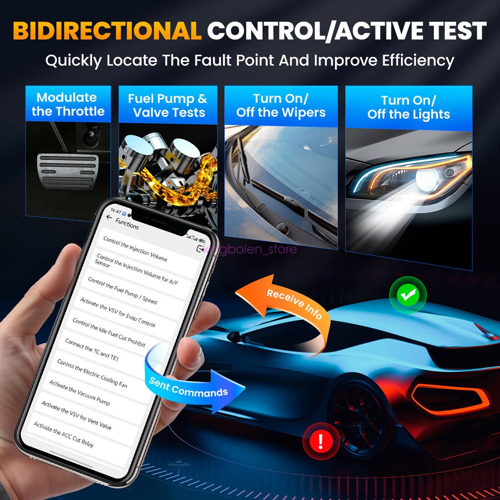 KINGBOLEN SOLOSCAN For GM/Buick/GMC OBD2 Scanner Car Diagnostic Tool ECU Coding