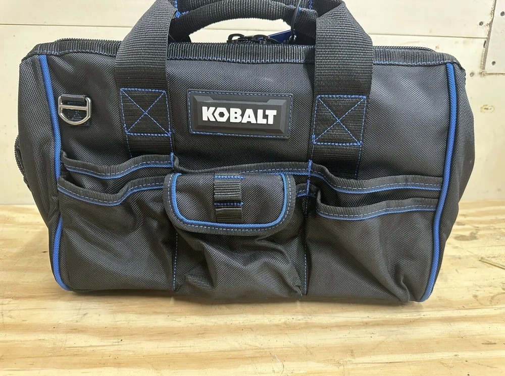 Kobalt 16” Cargo/Tool Bag Includes Drawstring Backpack And Adjustable Cap - New