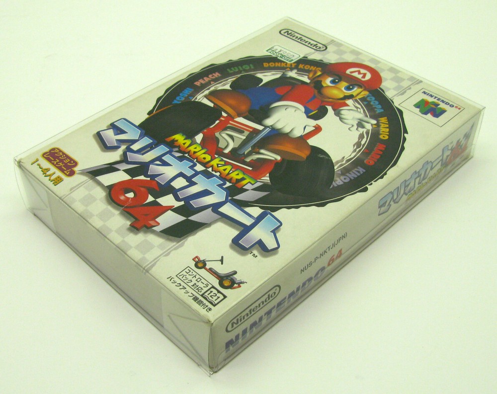 5 Clear Plastic Protective Box Protector For Nintendo N64 Japan Import Cib Game