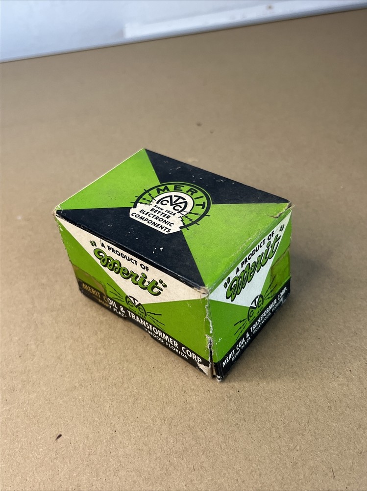 Merit Transformer A-2801 Vintage Adjustable Original Box Instruction Sheet NOS