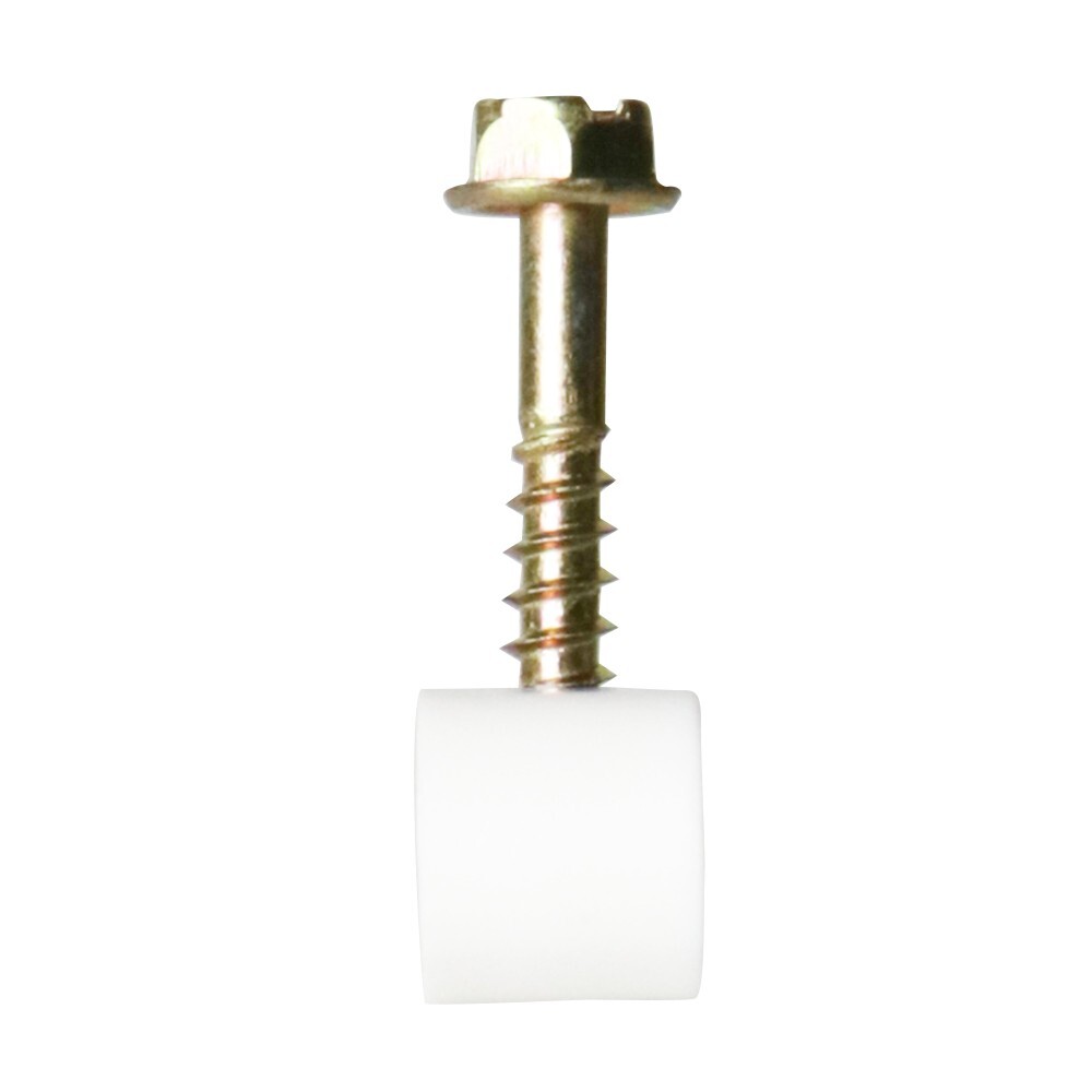 Skywalker Dual Cable Flexible Screw Clips (100 Pack, Screw Depth: 1/2", White)