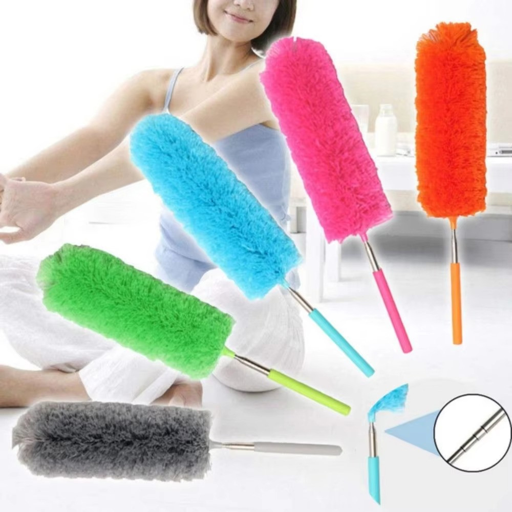 Microfiber & Cobweb Duster Cleaning Brush Ceiling Fan Cleaner Kit 1PCS Gray