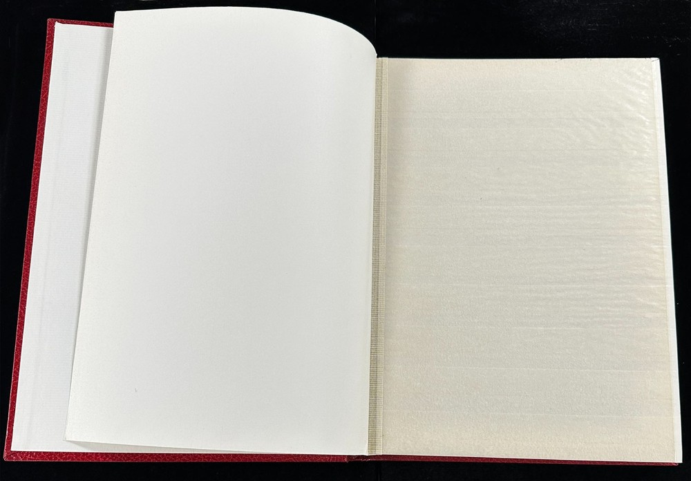 Anco GL-2000 Stamp Album, Red, 24 Pages, 9-Row Double-Sided Pages