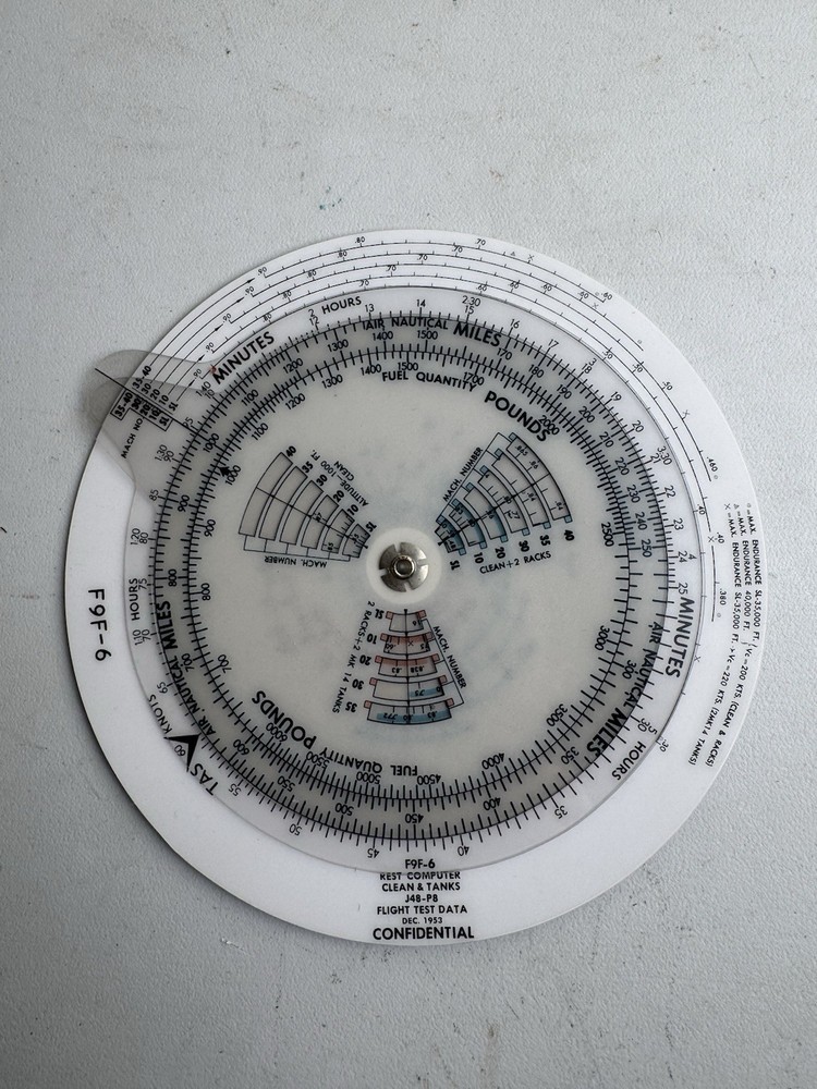 5 US Army Air Forces Flight Time Distance Computer Altitude Correction Air