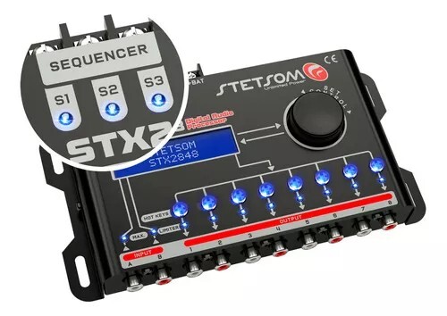 Stetsom STX2848/Digital Audio Processor/Dsp Crossover 2 Inputs 8 Outputs/Stetsom