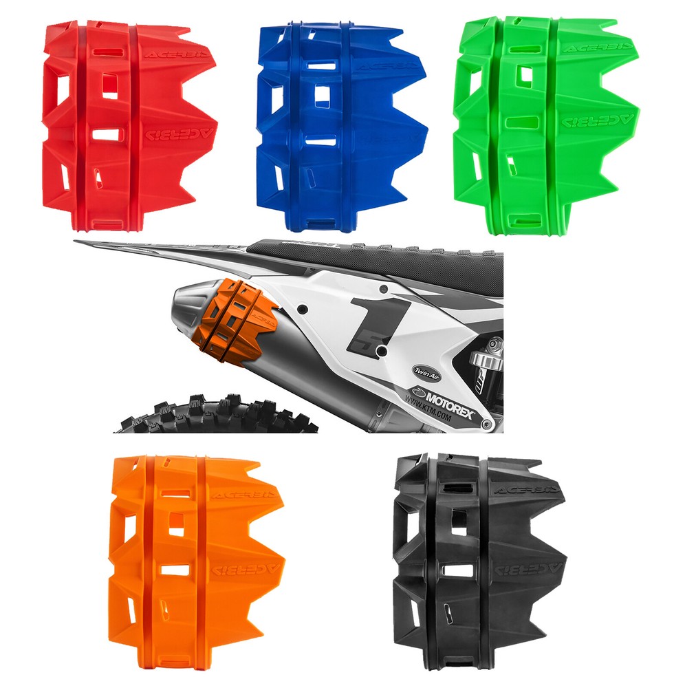 Acerbis Silencer / Muffler Protector - Black Blue Green Orange Red