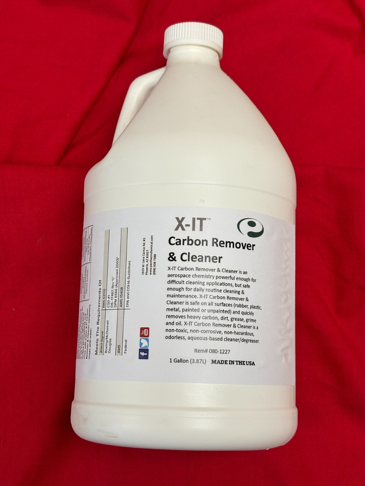 Pantheon X-IT Carbon Remover & Cleaner, 1 Gallon