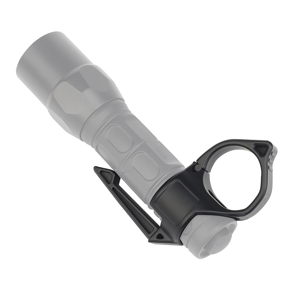 Tactical Flashlight Ring Holder with Pocket Clip - Portable Tool