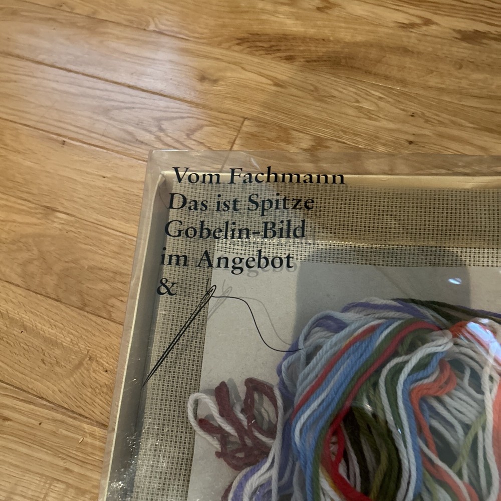 German Yarn Crossstitch Comes Complete With Frame