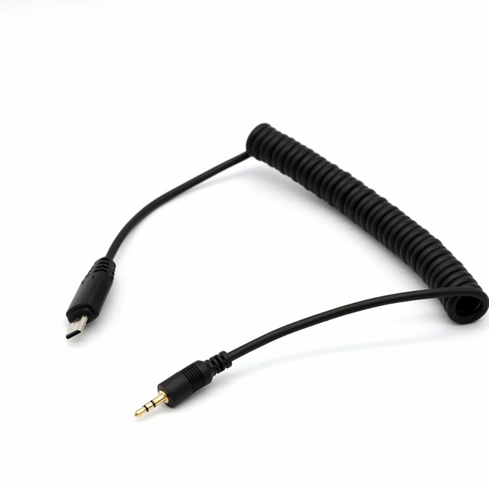 1.5M S2 Spiral Cable Remote Shutter Release Cable for Sony A9/A7/A6000/A5100
