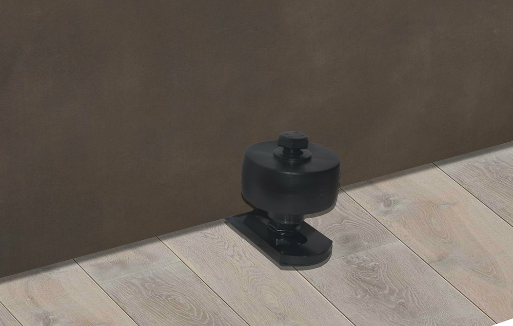 Barn Door Guide Stay Roller: Adjustable Bottom Wall Mount for Smooth Sliding