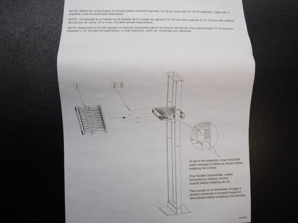 Hoffman DCHS2 Horizontal Cable Manager