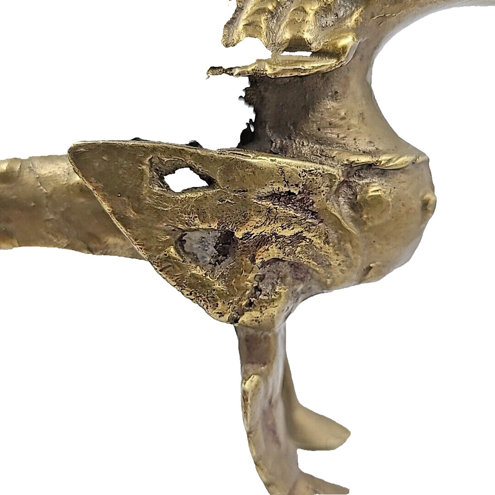 Brass Dragon Guardian Sculpture