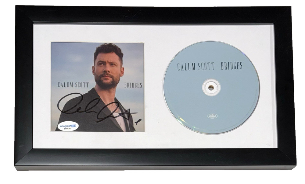 Calum Scott Signed Autograph Bridges CD Framed Display Singer ACOA COA