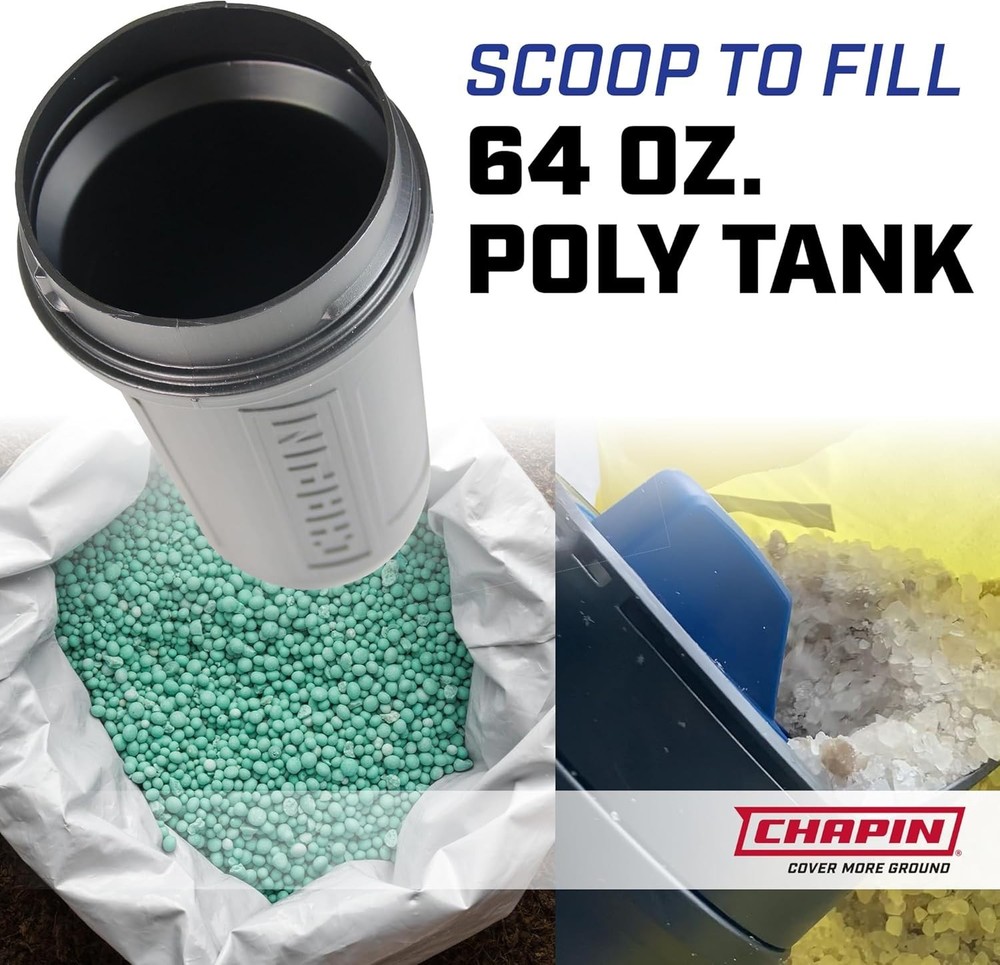 Versatile 64-Ounce Hand Shaker Spreader with Adjustable Openings for Turf