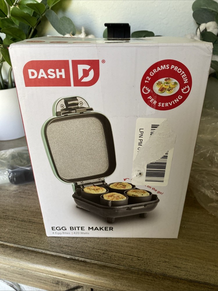 Dash Egg Bite Maker - Light Blue Aqua Teal Countertop Egg Cooker New In Box