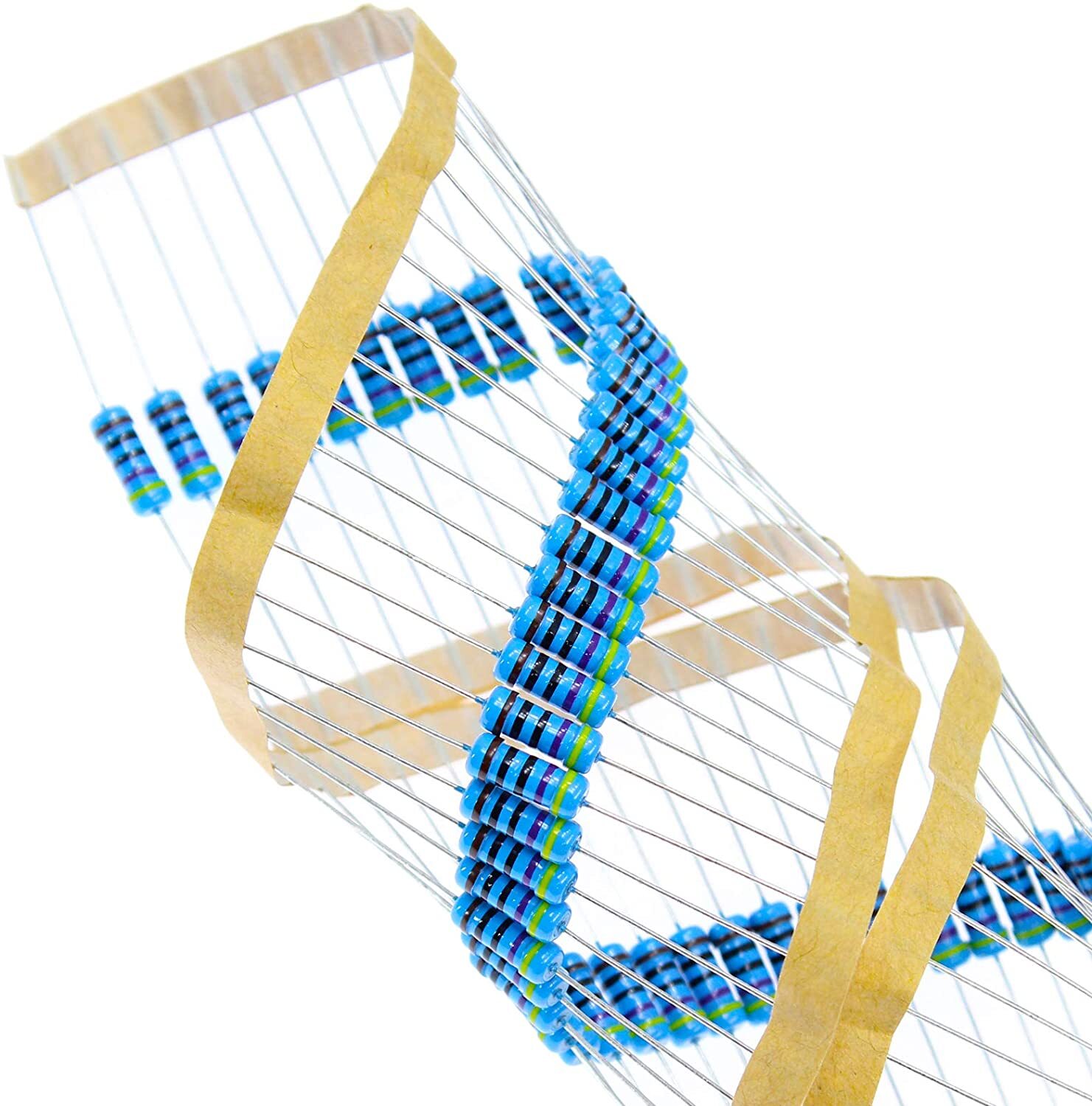 20 Pieces 1 /2Watt(0.5) 1% metal film resistors Over 200 Various Value