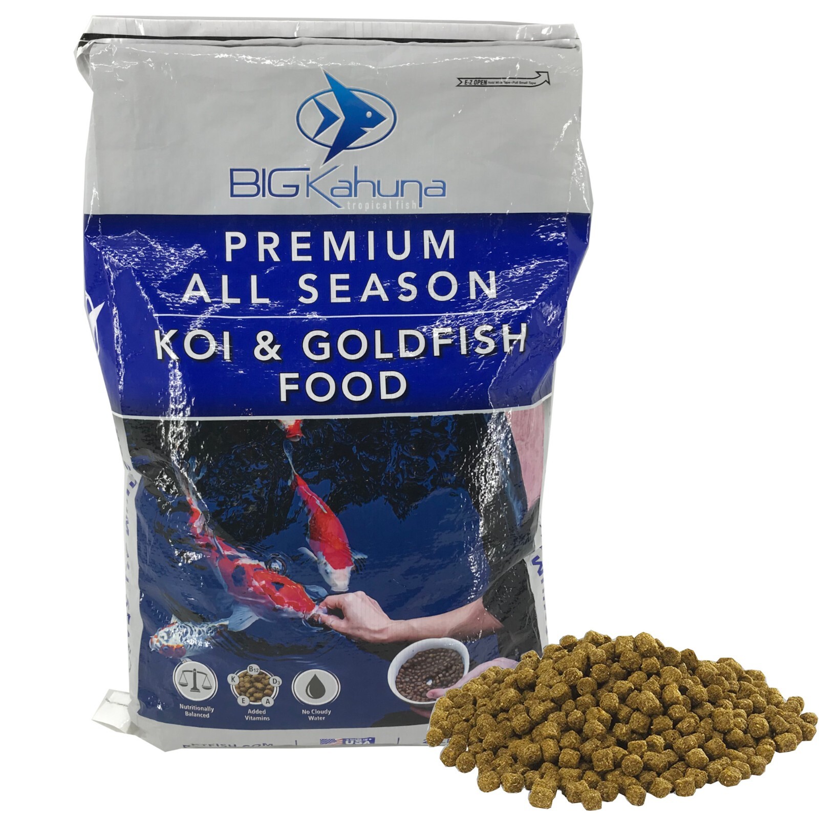 45 LBS FLOATING KOI FISH FOOD - FAST FREE SHIPPING!!!  MADE IN USA!! SUPER SALE!