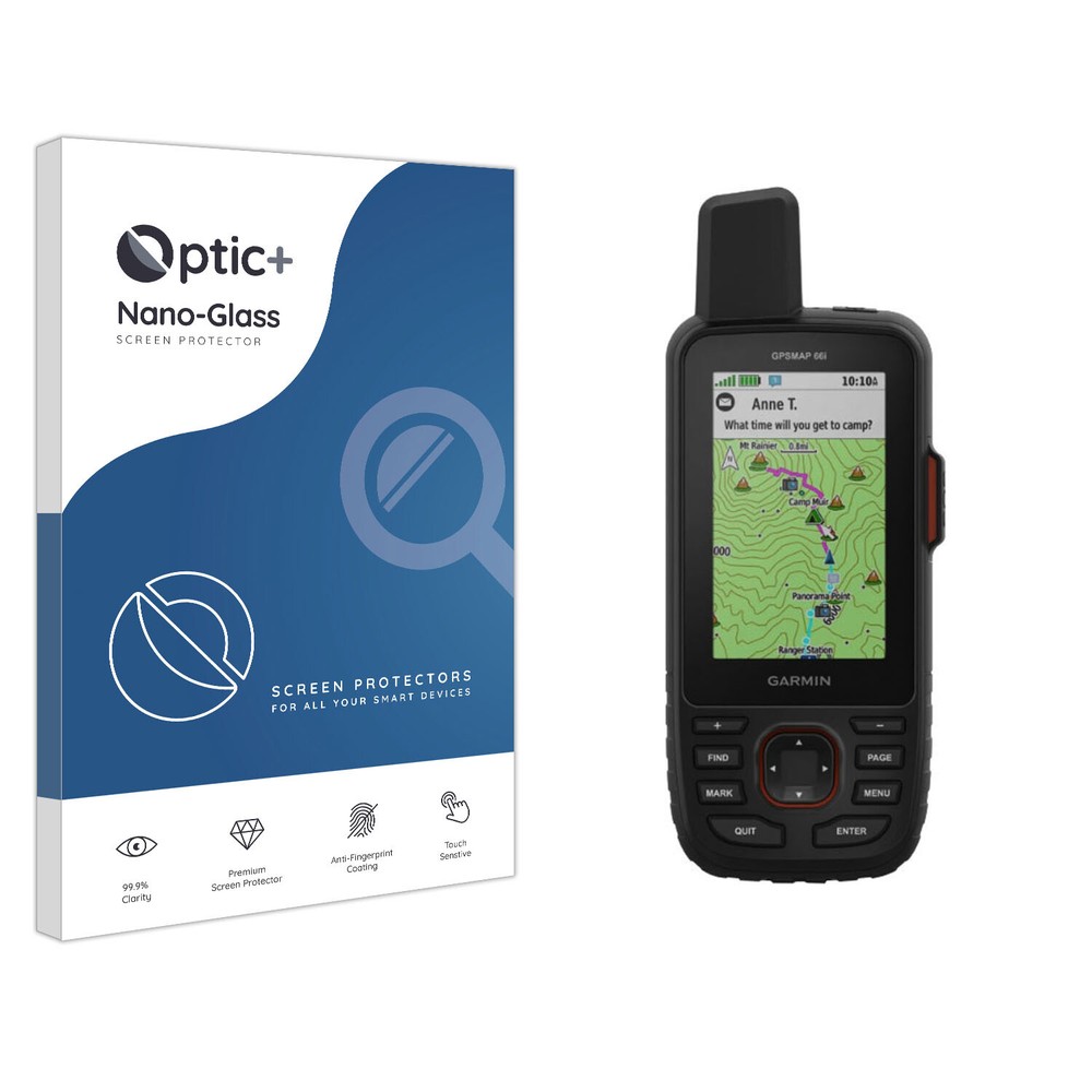 Optic+ Nano Glass Screen Protector for Garmin GPSMap 66i