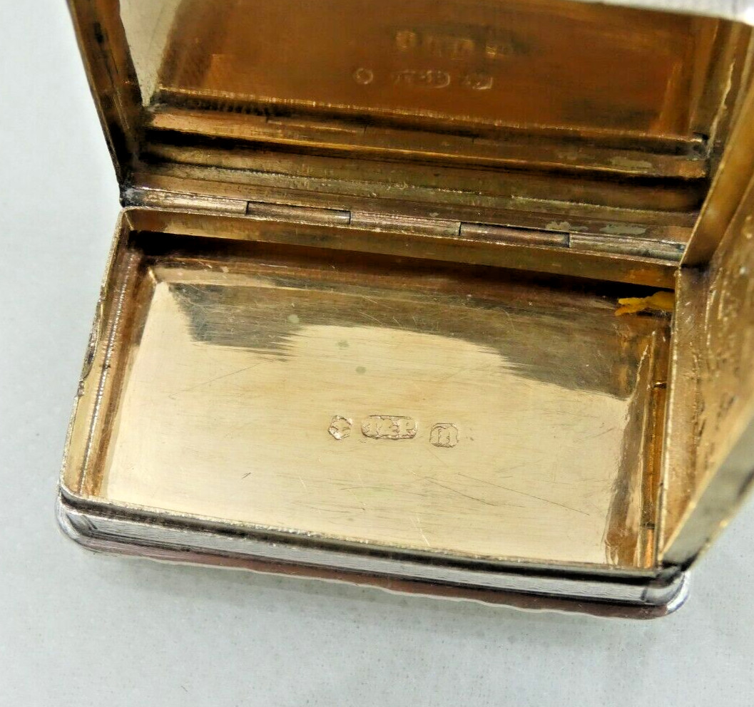 RARE 1810 ENGLISH GEORGIAN STERLING SILVER CASTLE TOP VINAIGRETTE ARCHITECTURAL