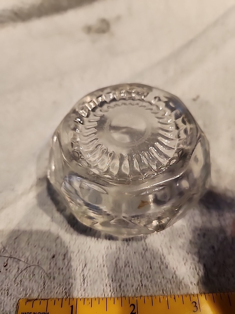 Vintage Clear Pressed Glsss Salt Cellar
