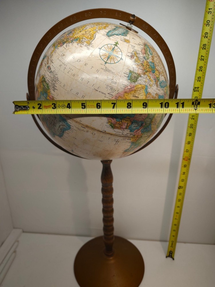 Replogle Vintage World Globe 12” Floor Stand