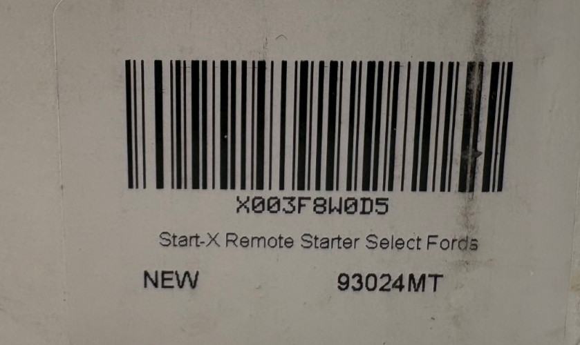 Ford Remote Start StartX Select Fords