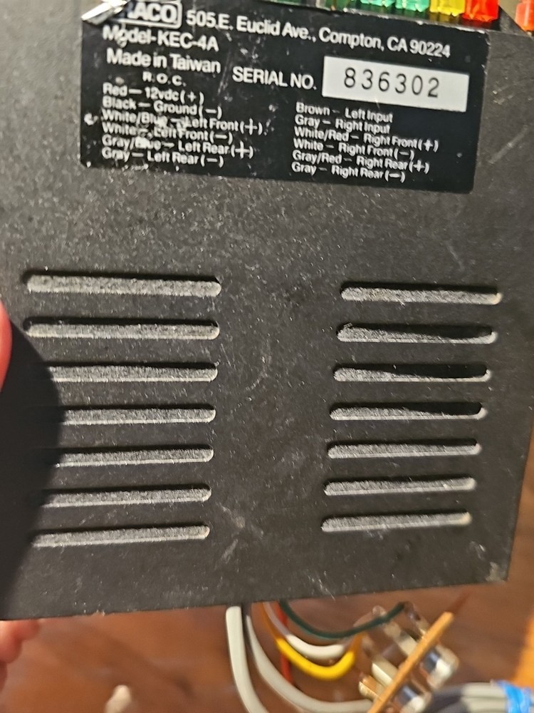 Vintage KRACO KEC-4A Car Audio Equalizer – Modified – Untested – AS IS