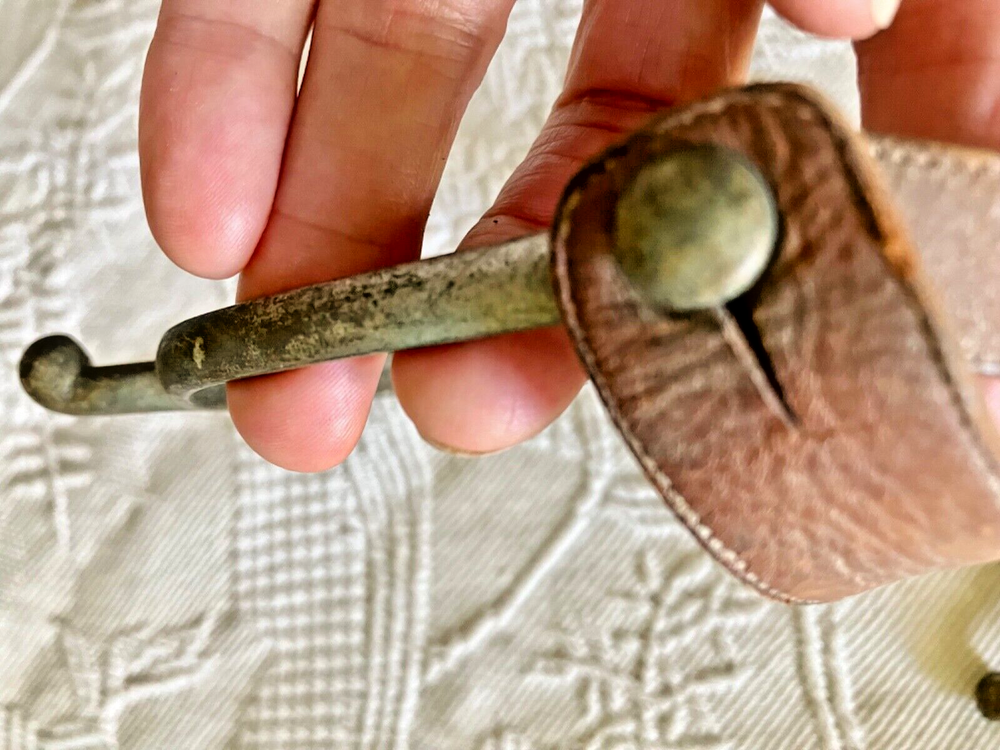 Antique Humane Spurs, Metal, Nub Type