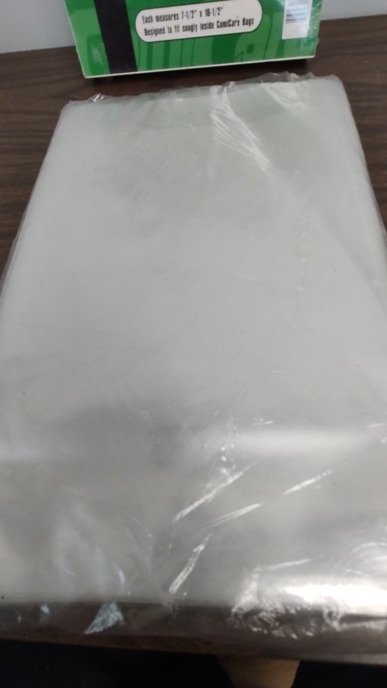 100 GA Comicare Comic Bags Polypropylene and 50 Comic Backing Boards