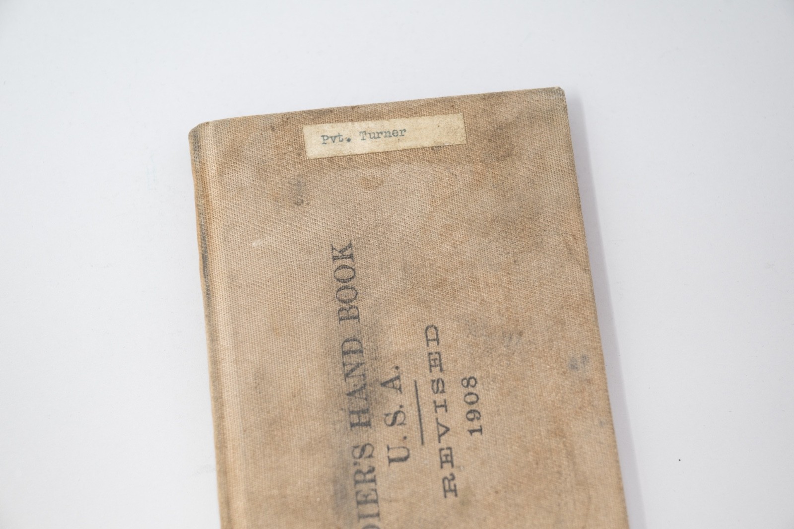 WW1 US Army Soldiers Handbook 1908 Dated Original Named and Unit Marked!