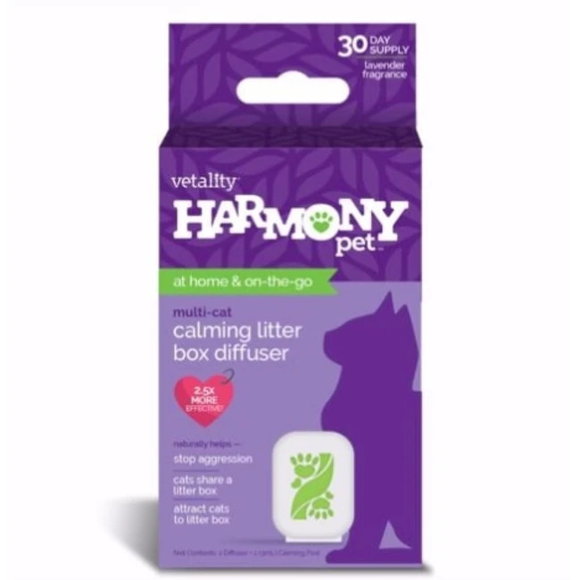 Vetality Harmony Pet Multi-Cat Calming Litter Box Diffuser
