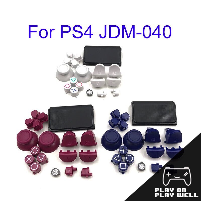 Full Set Button Replacement Kit for PS4 Pro Slim Game Controller JDM-040 JDS 040
