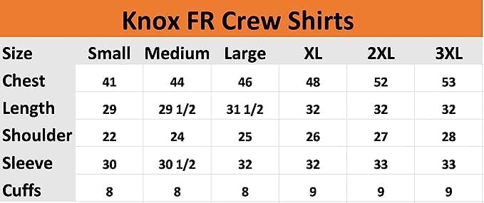 Knox FR Crew Shirts for Men & Women | Double Stitched Long Sleeve Welding Shirt