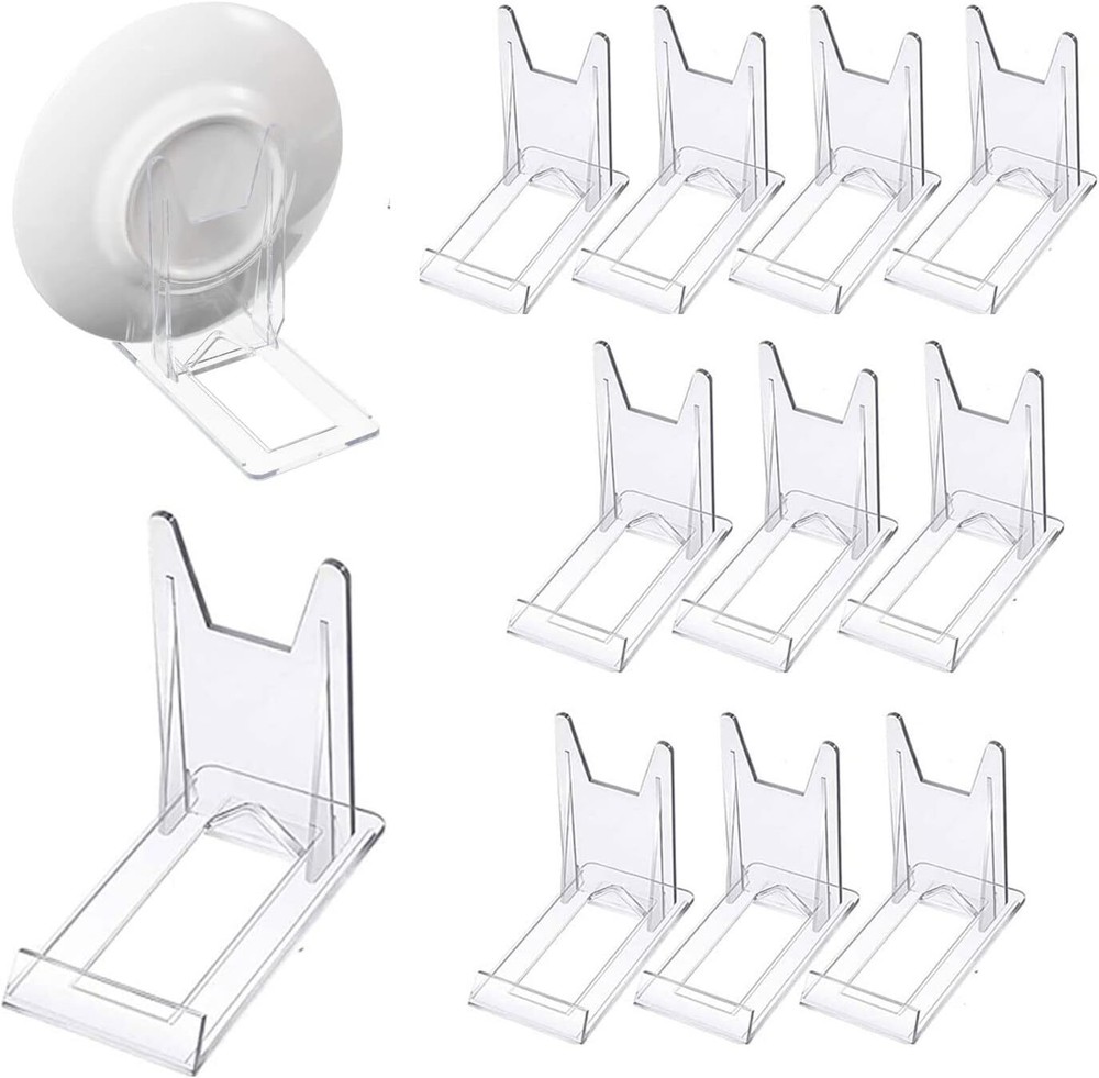 Acrylic Plate Stands，Plate Stand Plastic Adjustable Transparent
