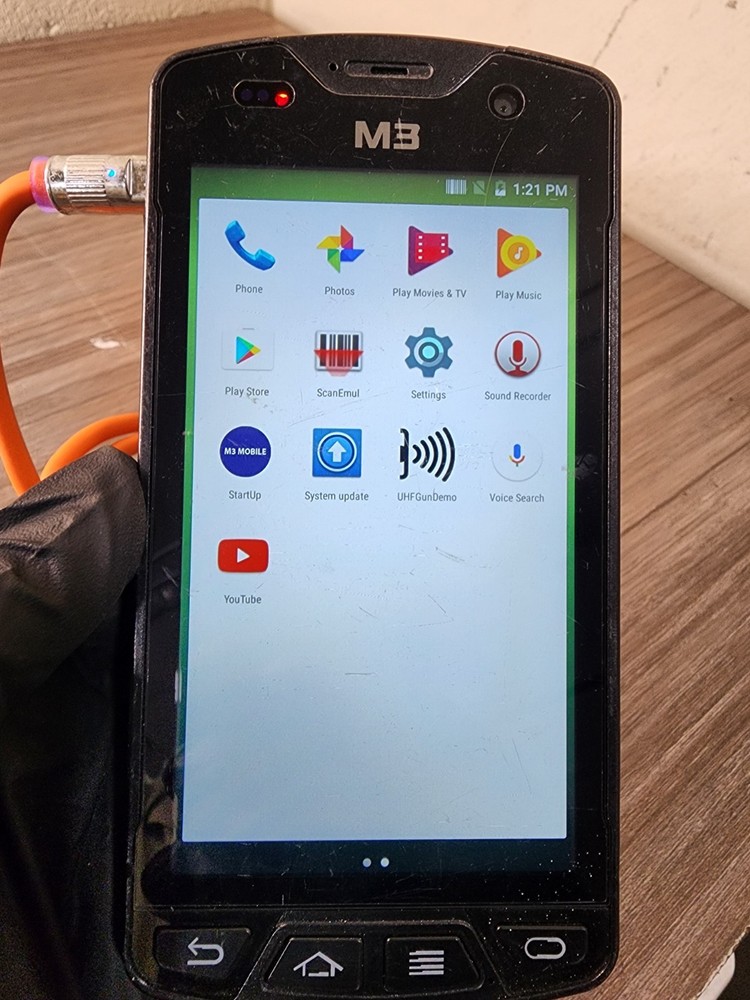 M3 Mobile SM15 Touch Android PDA Data Collector Scanner, pre-owned .
